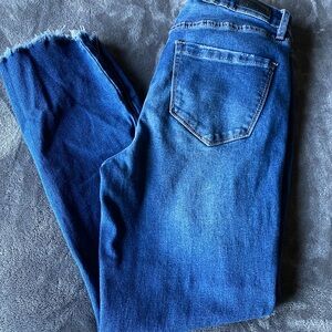 High rise skinny crop jeans